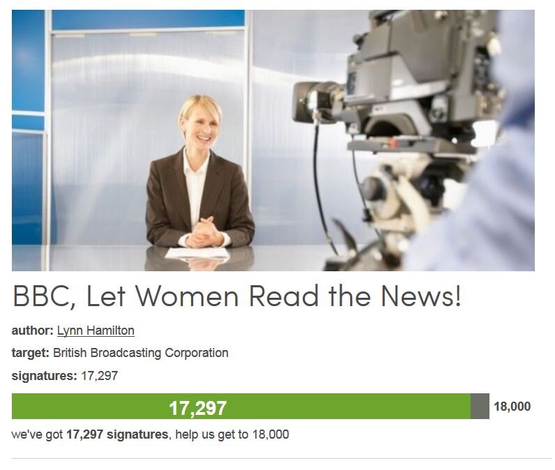 Petition #284: BBC, Let Women Read The News!