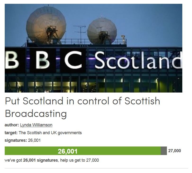 Petition #312: Put Scotland In Control Of Scottish Broadcasting