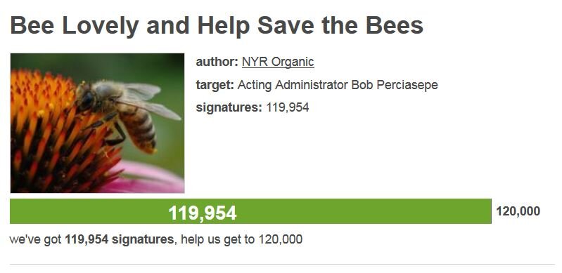 Petition #348: Bee Lovely And Help Save The Bees