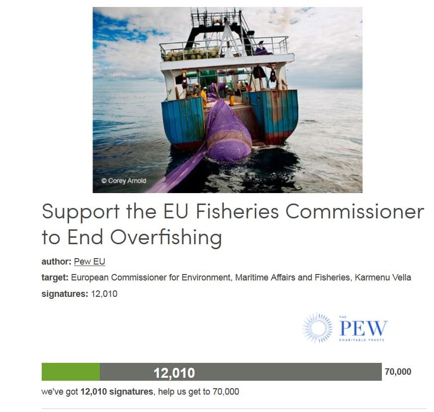 Petition #357: Support The EU Fisheries Commissioner To End Overfishing