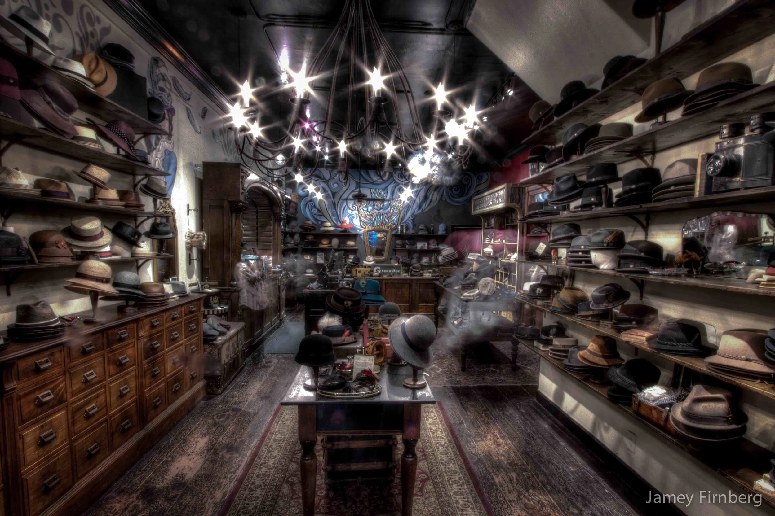 Hat shop on Haight Street in San Francisco.