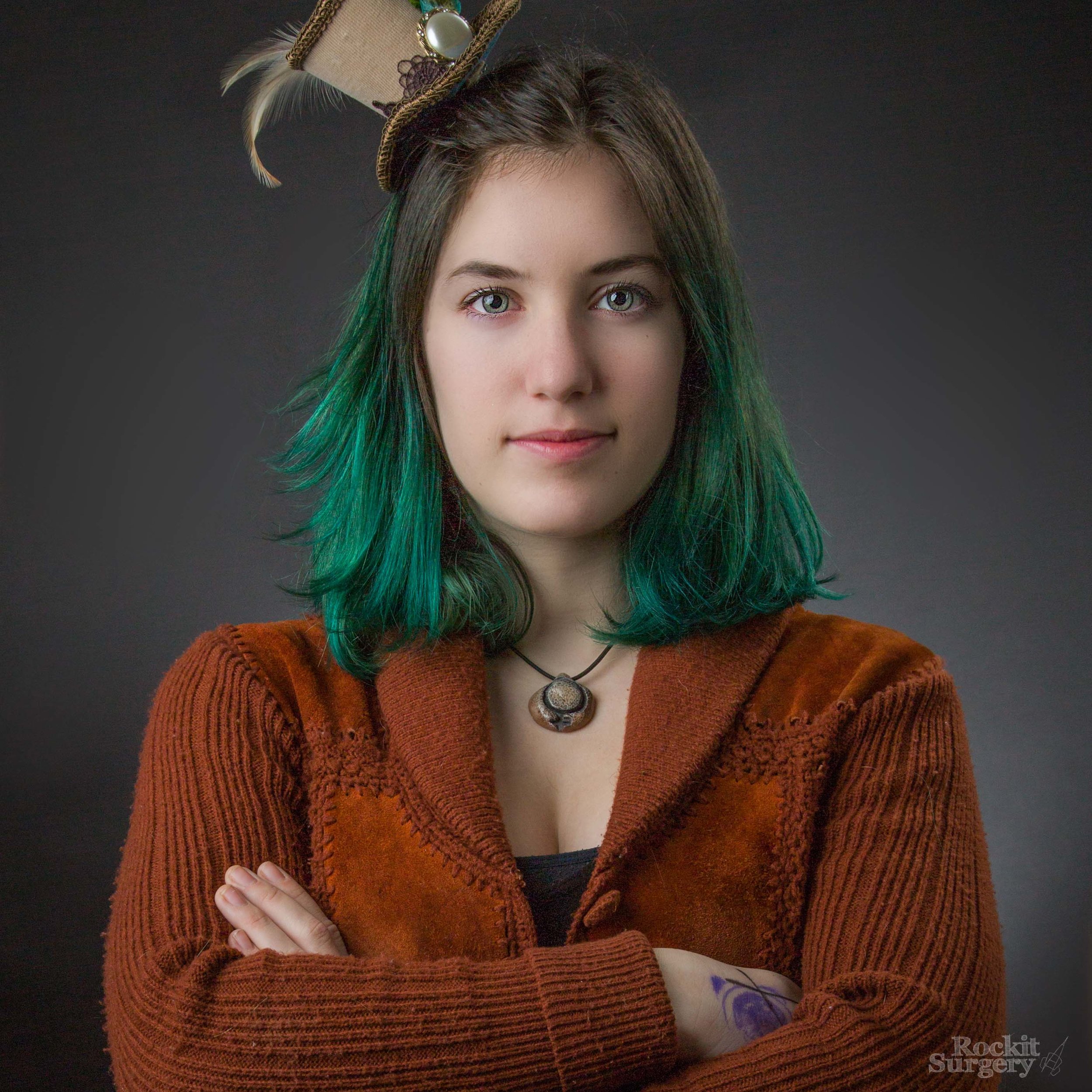 Green hair and little hat.jpg