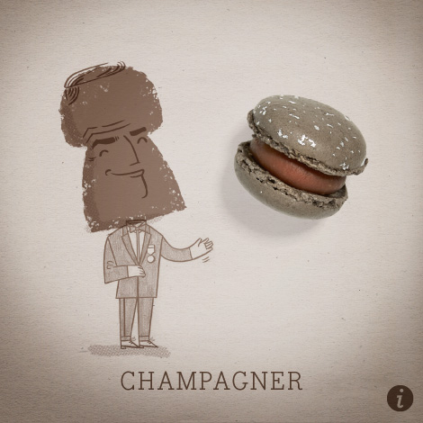 Champagner Macaron