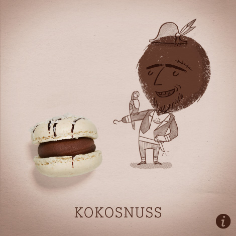 Kokosnuss Macaron