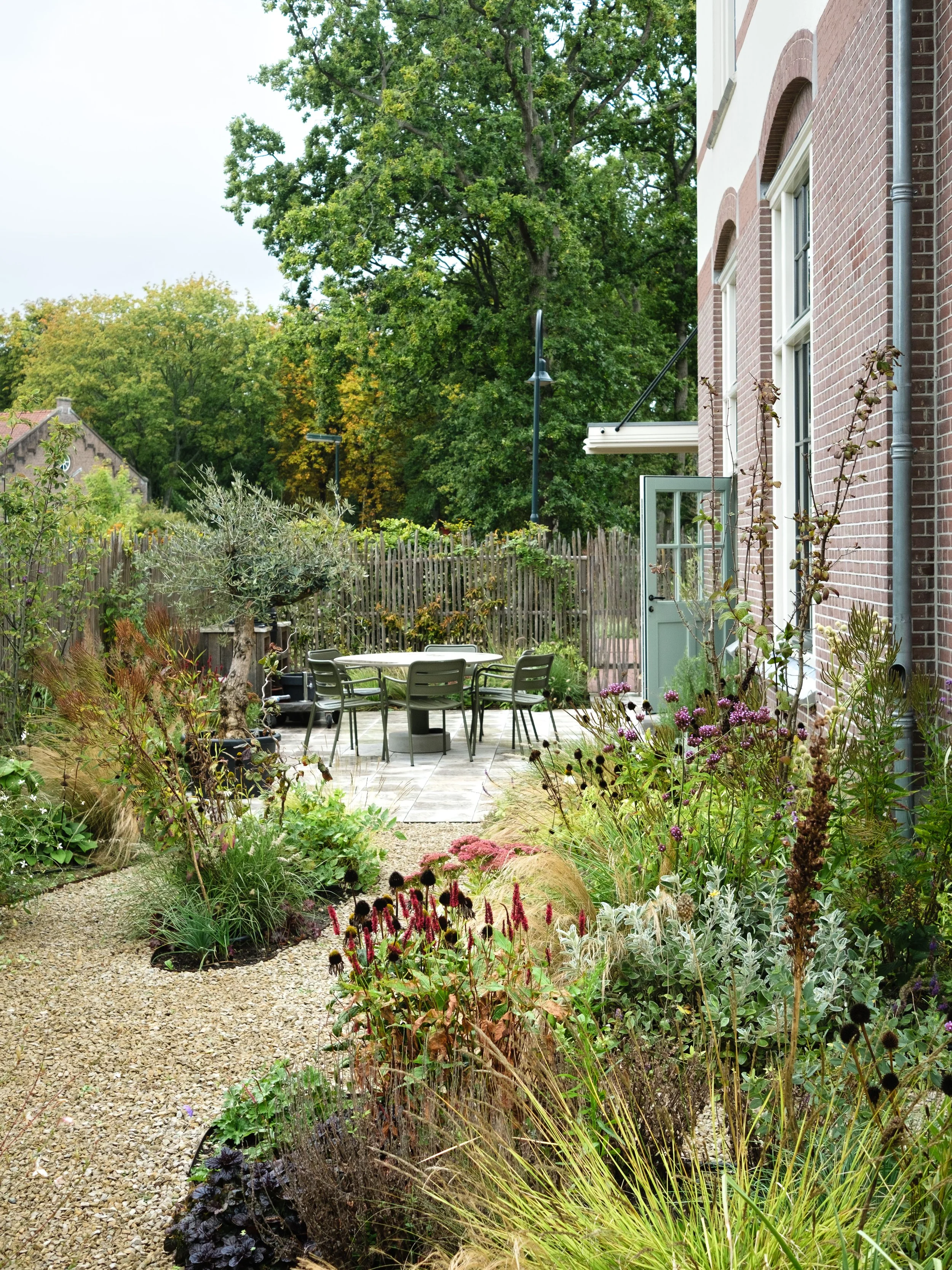 Tuinontwerp natuurlijke, wilde tuin