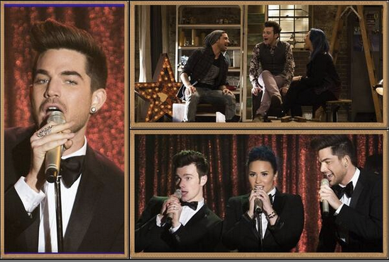 Adam Lambert on Glee on Fox TV wearing Hans Haveron Stag Beetle Ring