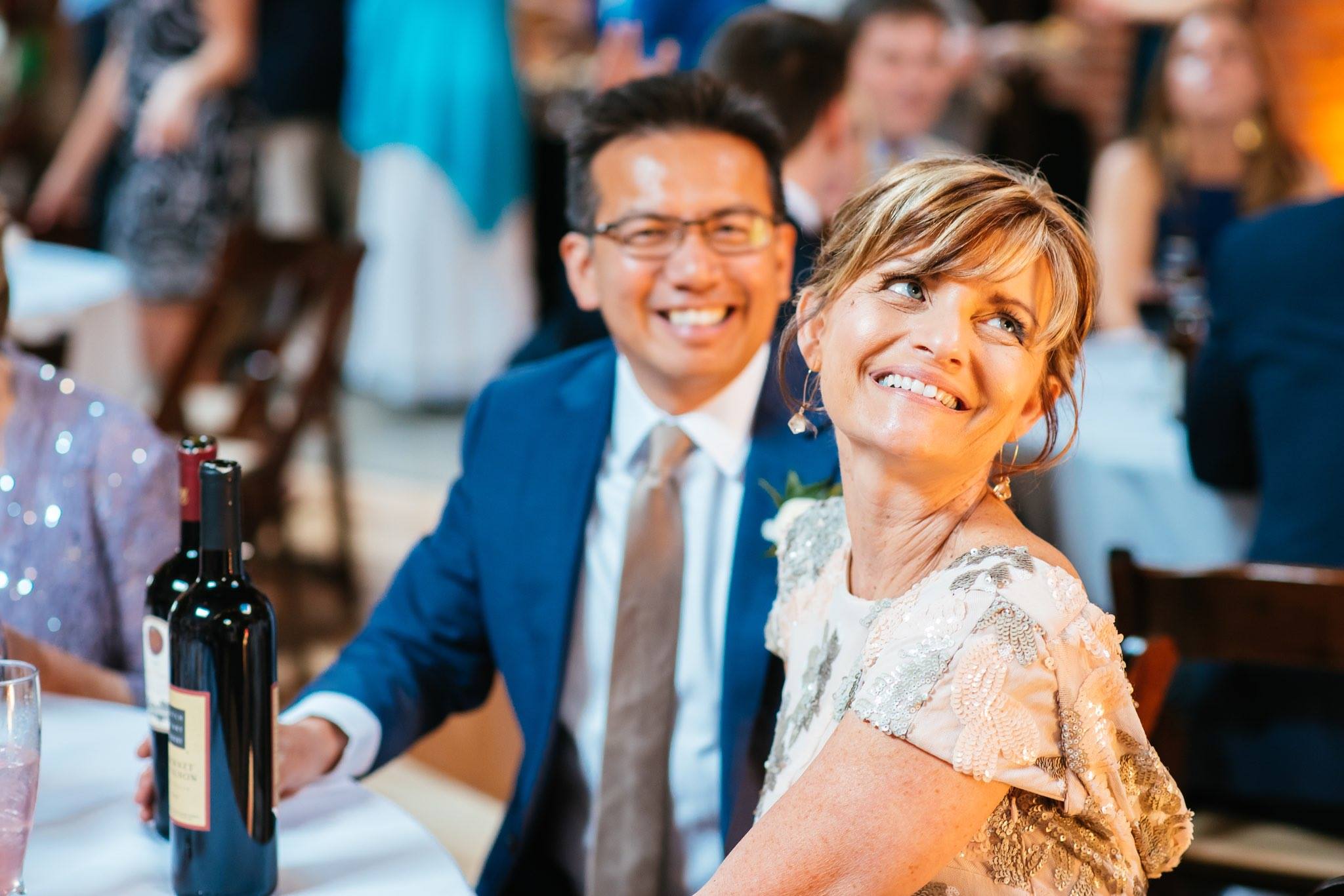Mom and Dad at my sister Candace's wedding.