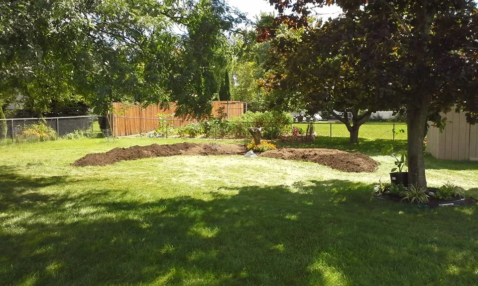 The berm is getting there