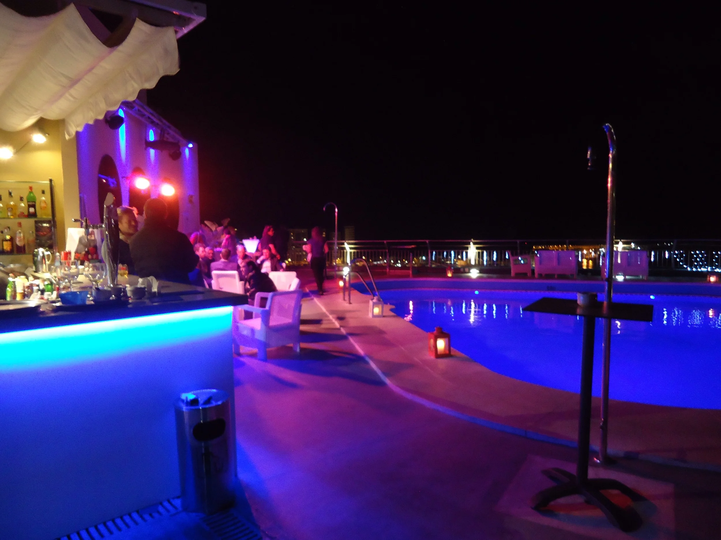 The rooftop pool...no I wasn't tempted!