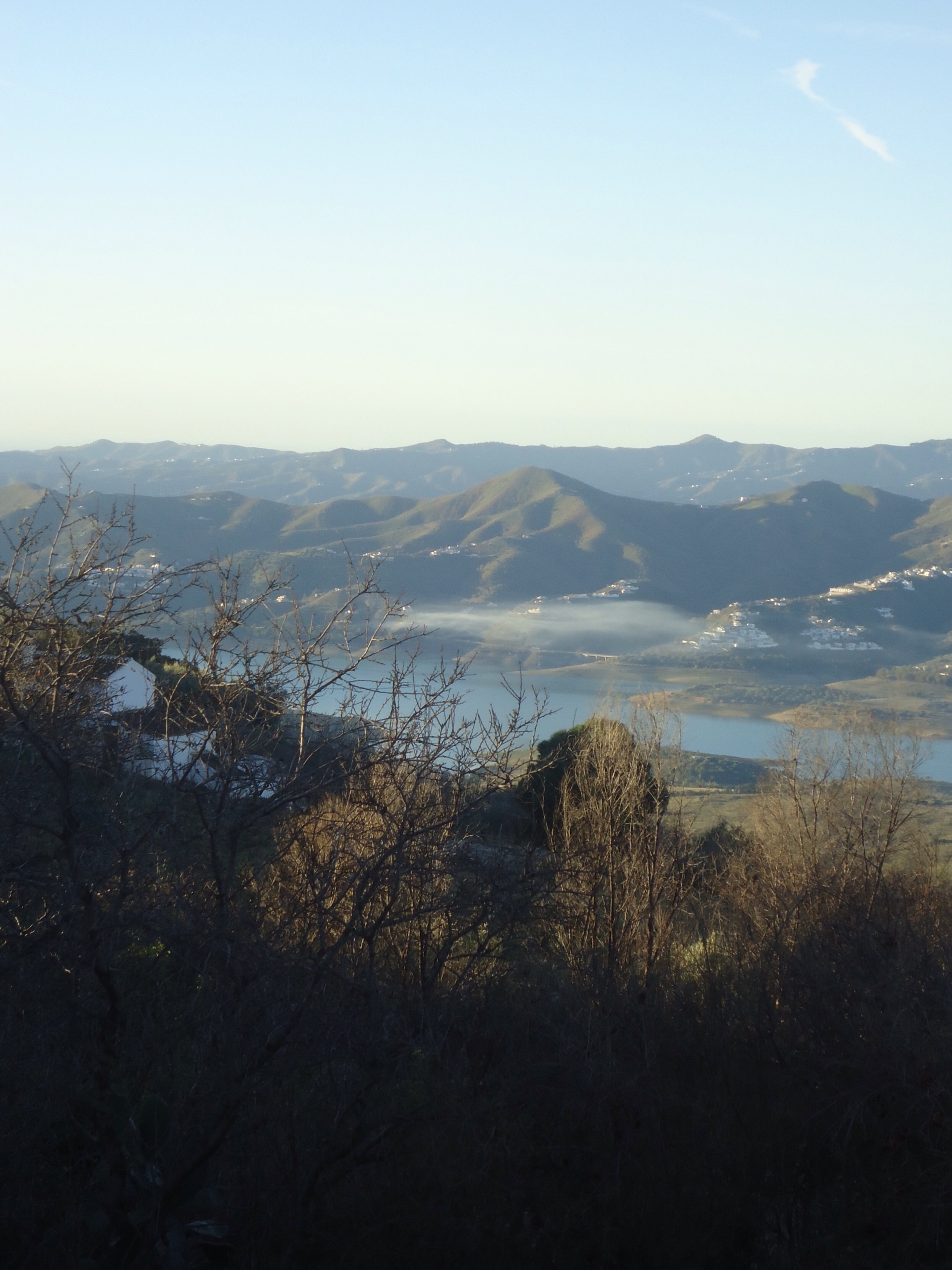 Looking to Lake Vinuela