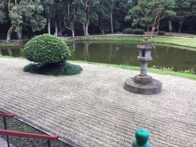 garden at the temple