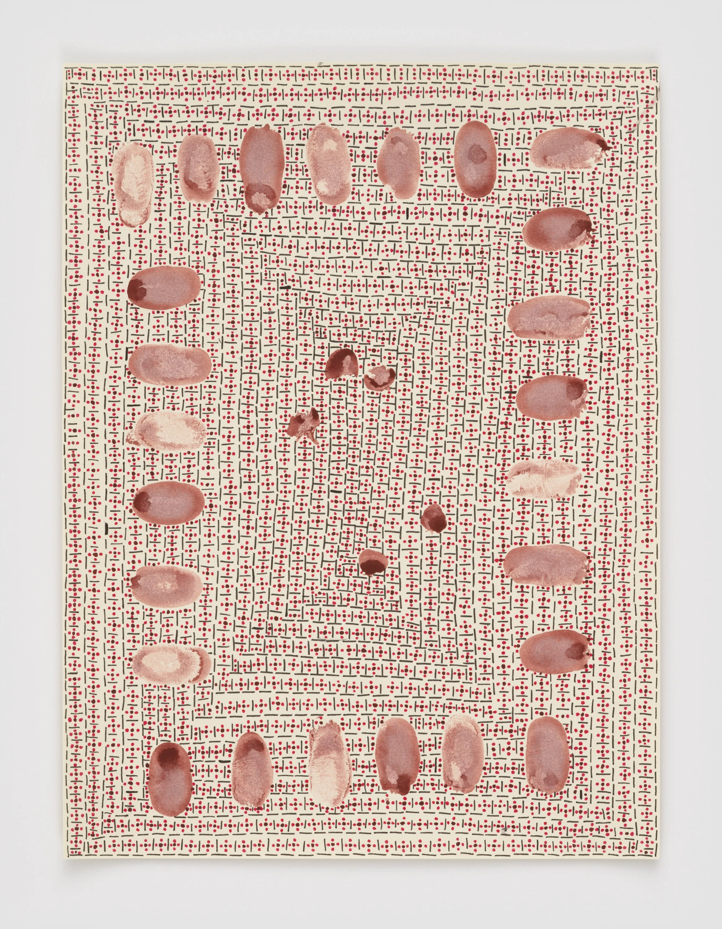 The blood flowing through my fingers