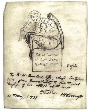 This is Cthulhu as Lovecraft imagined it. But it's like the size of Godzilla. Mostly Cthulhu just sleeps but apparently some people think it's a good idea to wake it up a walking skyscraper with a squid-face and and a distaste for humanity.