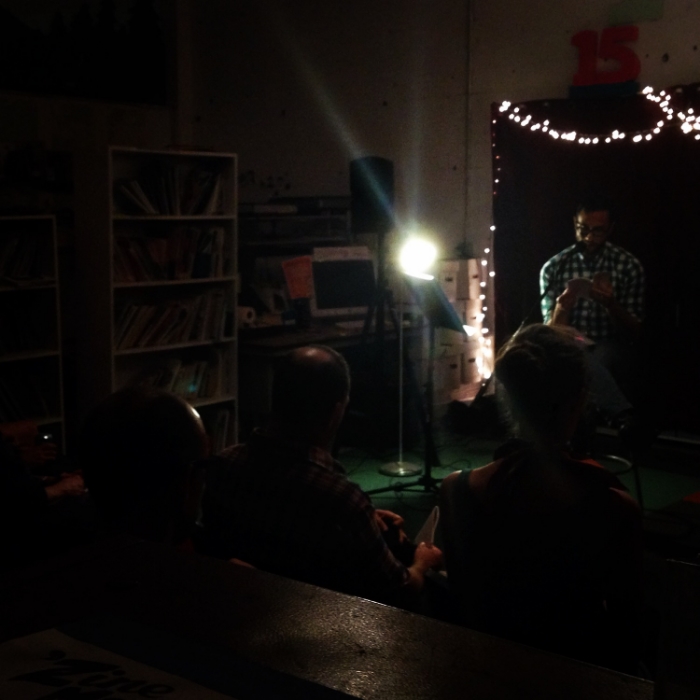 Reading at the IPRC.