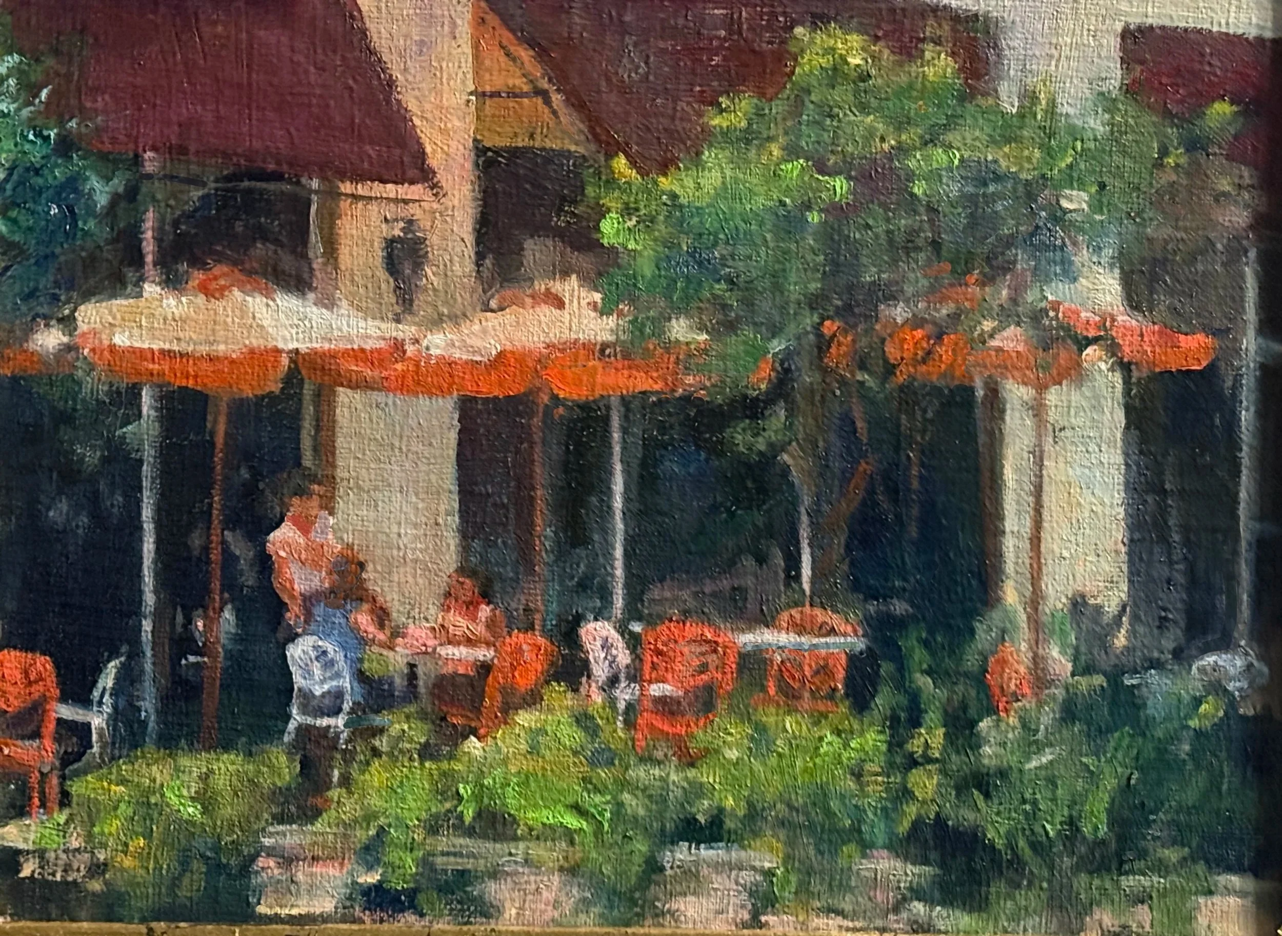 Orange Umbrellas