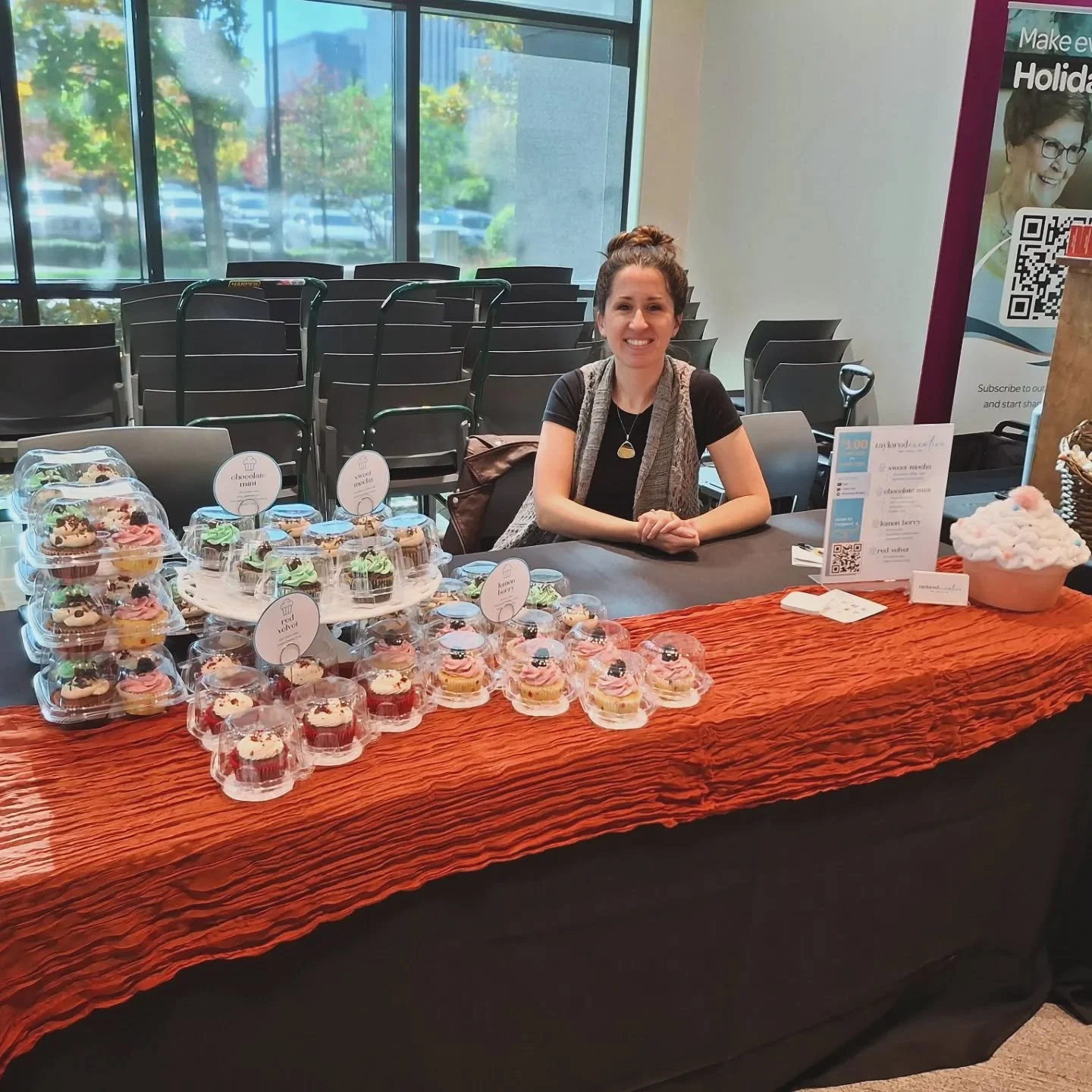 2nd year to participate in the Atria Family Craft Fair... and we sold out! Cheers to cupcakes 🧁🧁🧁#chocolatemint #sweetmocha #lemonberry #redvelvet