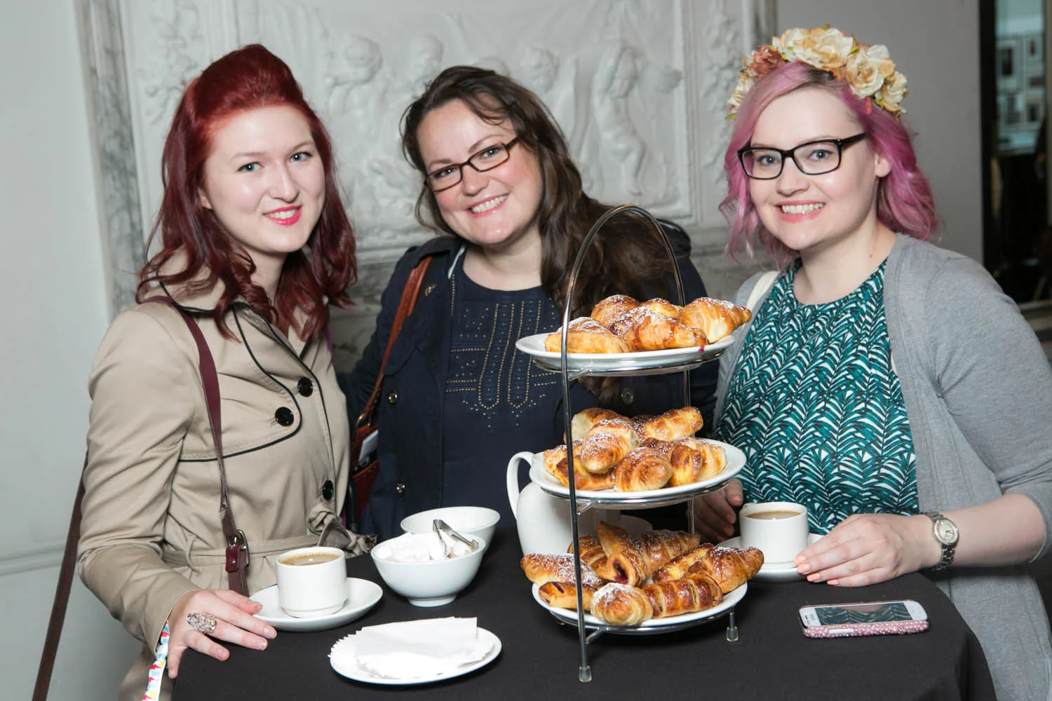 Some friendly faces I didn't get to meet, coffee and pastries ©Piers MacDonald with thanks to Mollie Makes