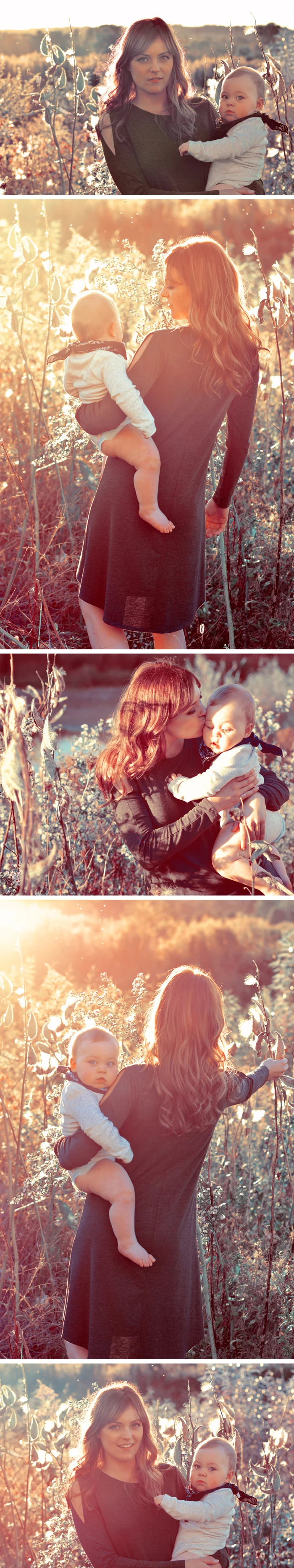 Mother and Baby Natural Fall Photoshoot