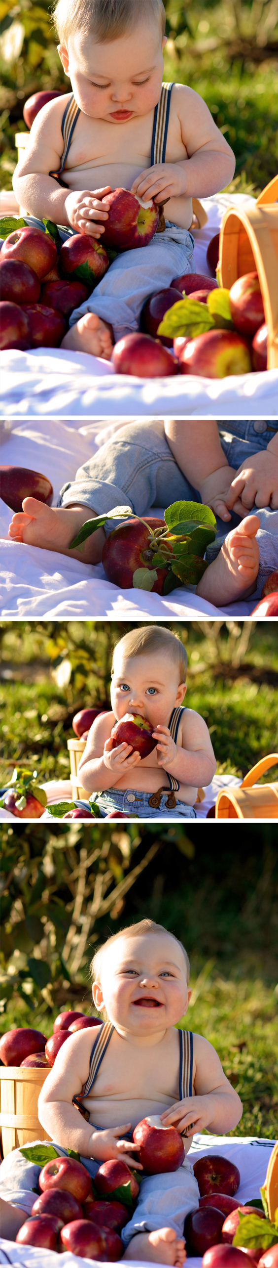 Baby Boy Apple Photoshoot Ideas