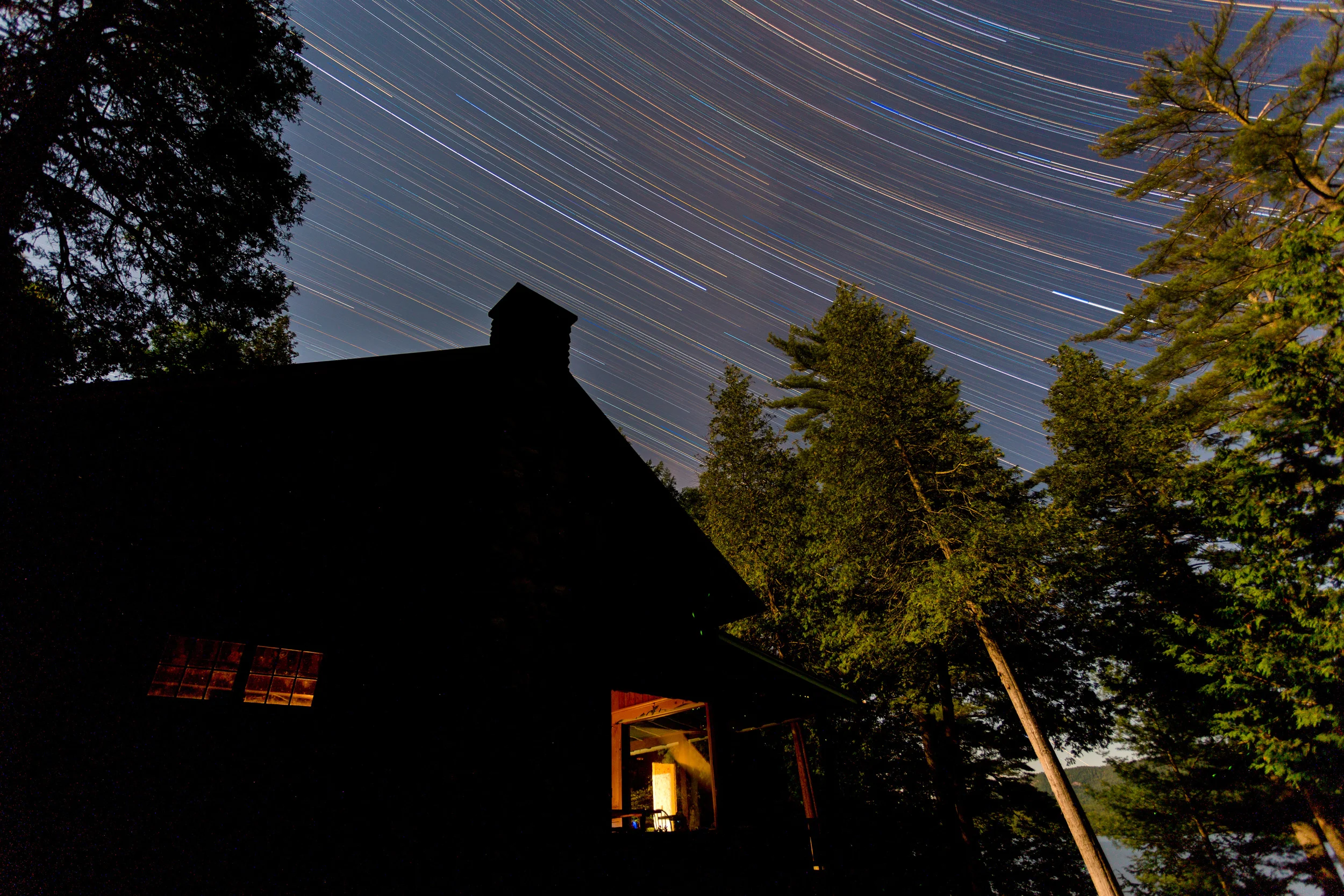 Star trails - 24 exposures at 10 minutes each - Blended in PS. Canon 17-40mm