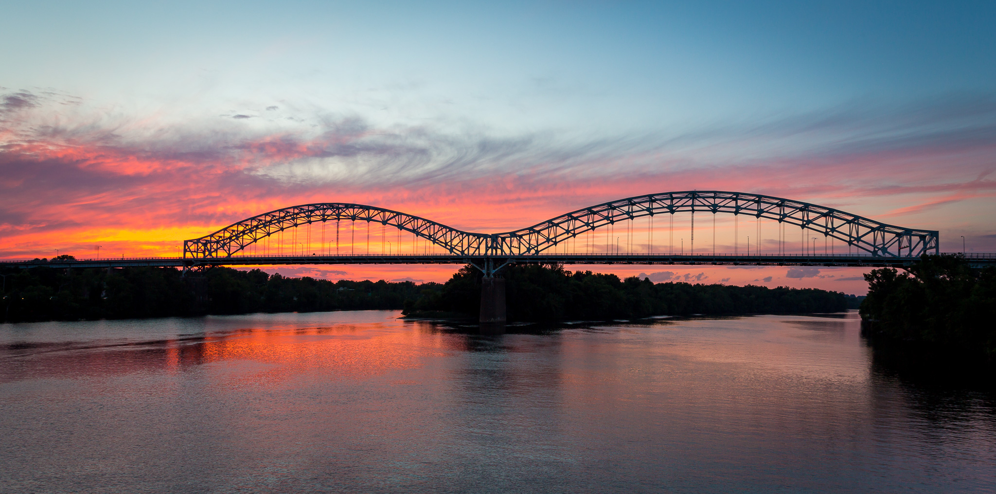 Arrigoni Bridge Sunset - CT River