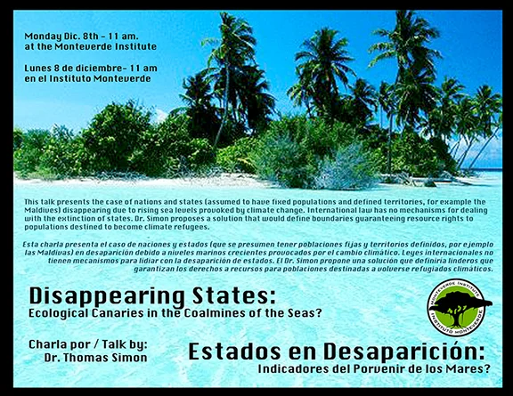 Dr. Thomas Simon - Climate Change and Disappearing States - Cambio Climático y Estados en Desaparición