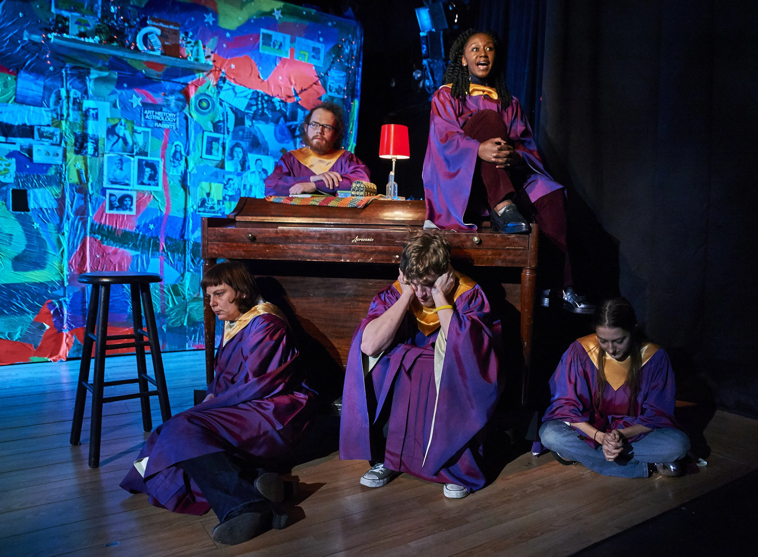 I’ll Never Love Again by: Clare Barron produced by: The Bushwick Starr directed by: Michael Liebenluft lights by: Mary Ellen Stebbins costumes by: Karen Boyer