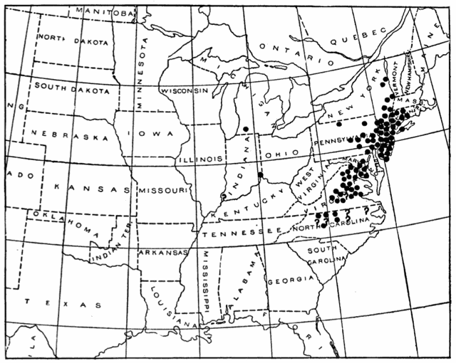 17-Year Cicadas-Brood II distribution. Click to enlarge.