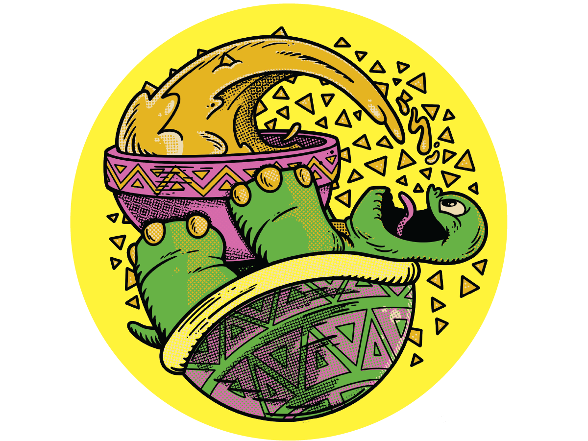 NACHO TURTLE STICKER