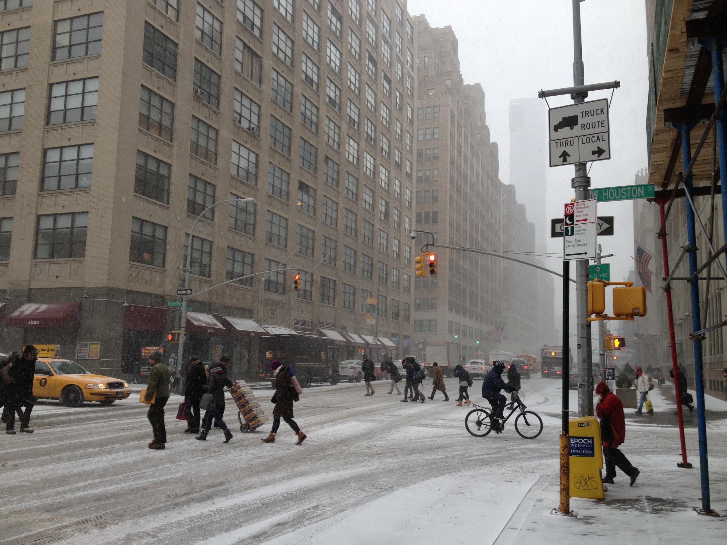 West Village, midday.