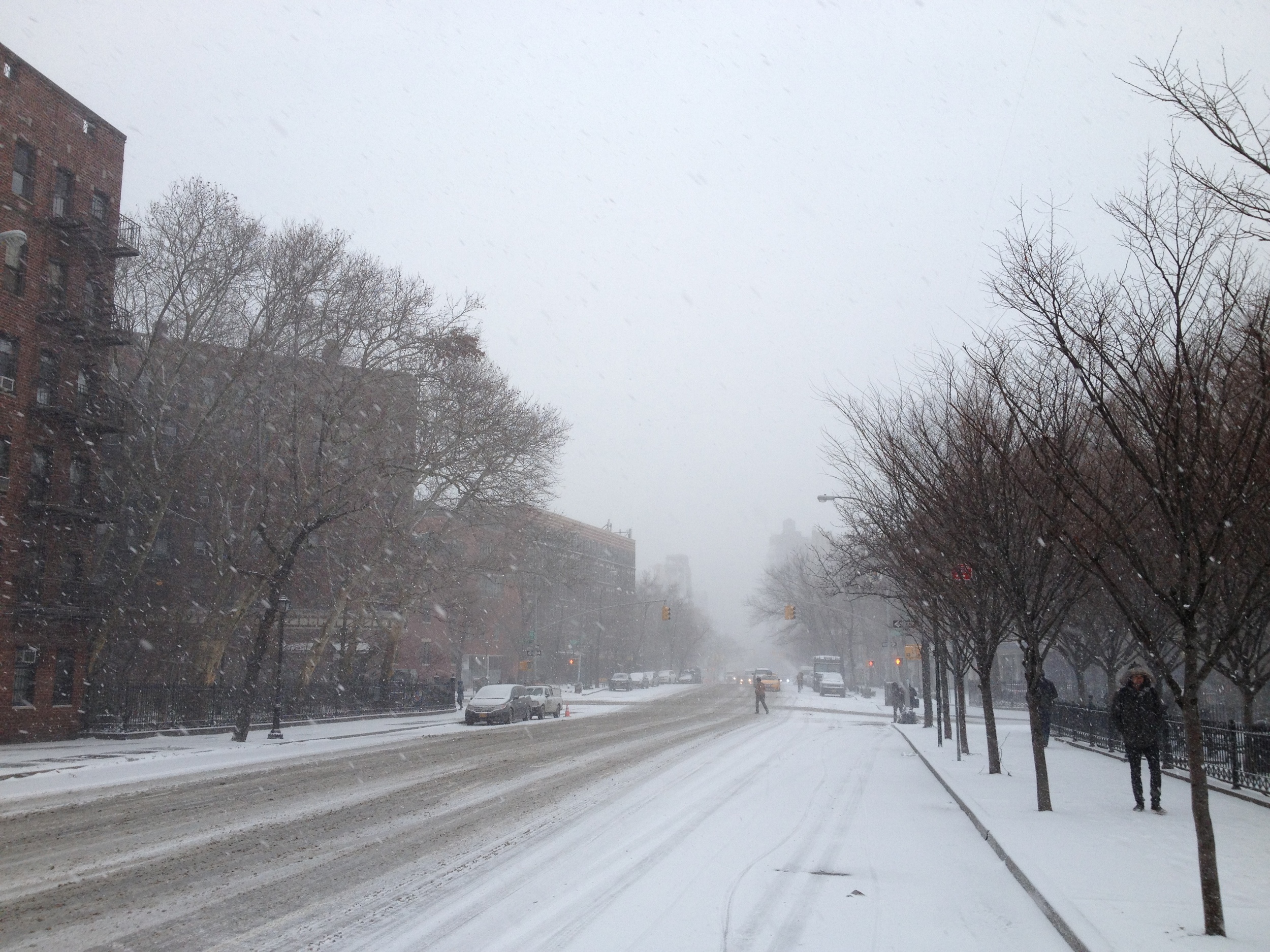 6th Avenue looking a bit deserted. Still, people have to eat...