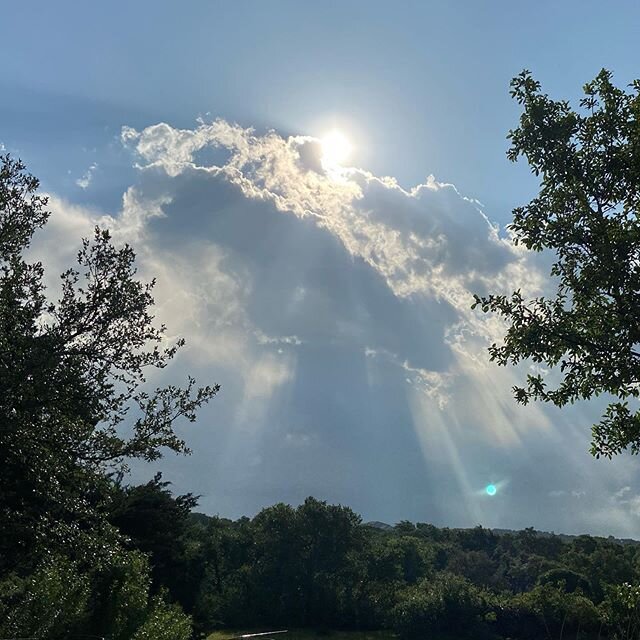 Easter morning sky. #ourbackyard