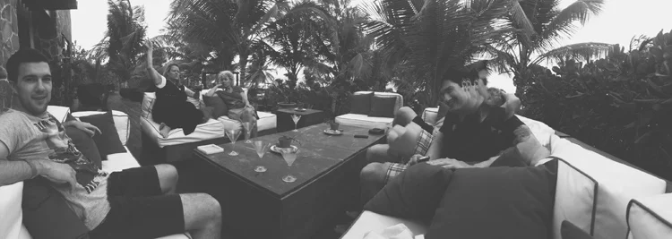 Margaritas, new friends, the bride's mother telling an epic tale with her arms, and the groom wiggling. 