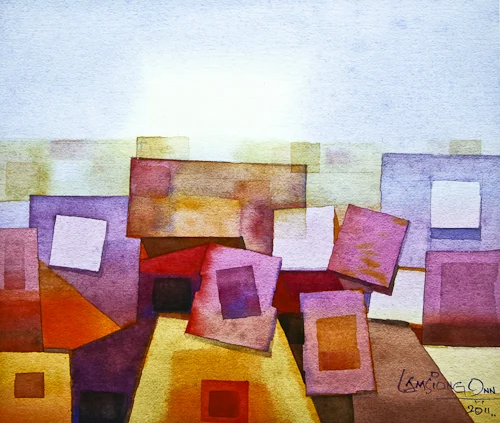 Abstraction, 50 x 56 cm
