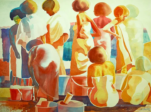 Washing and Bathing III, 56 x 76 cm