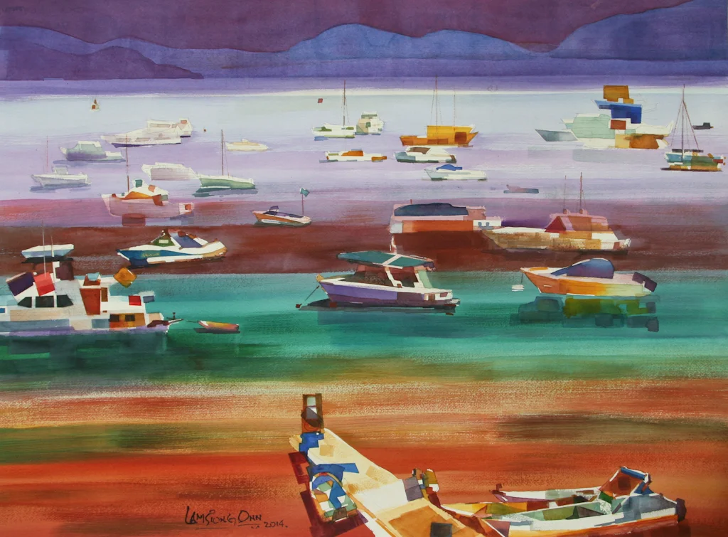 Bay View, 2014, 56 x 76 cm