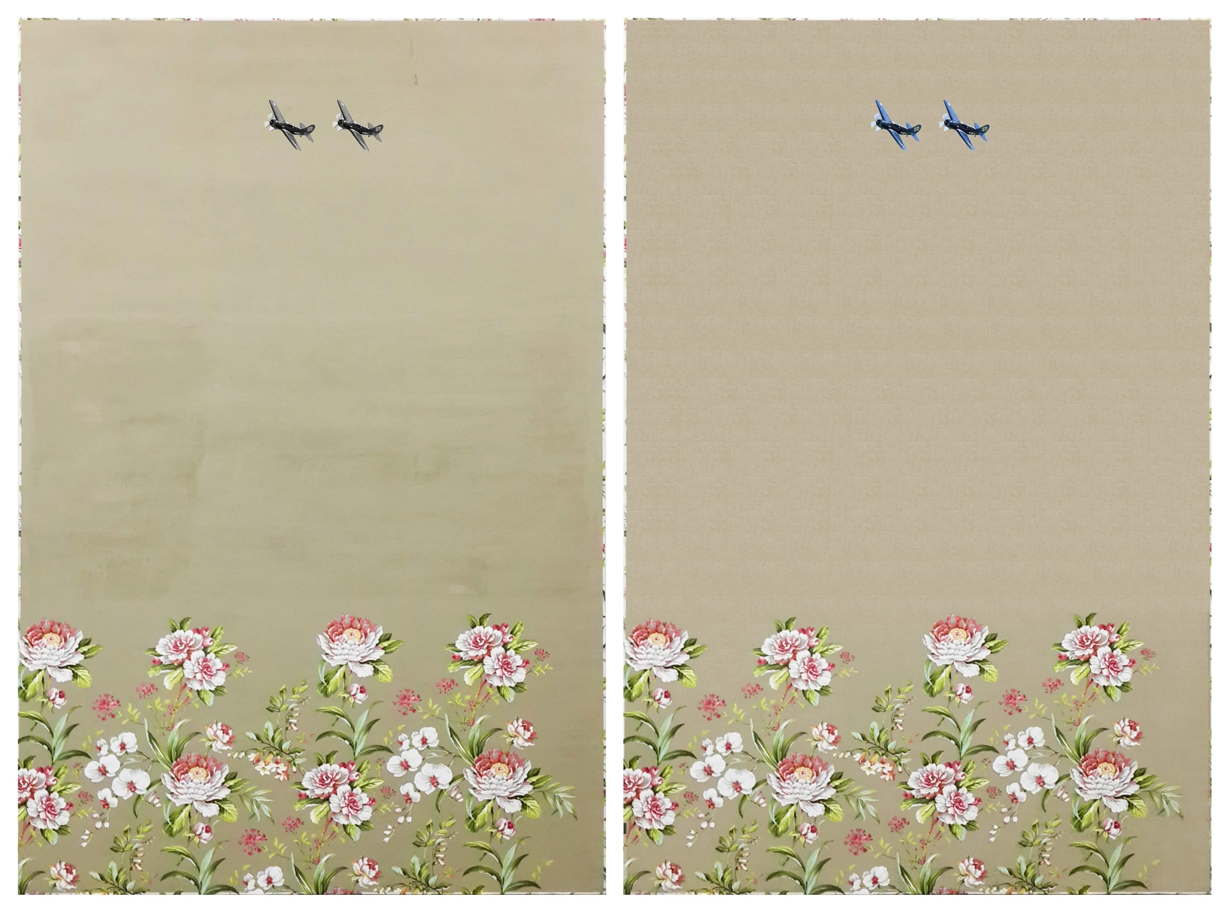 Reappearence 再現 , 2015, 194 x 130 cm, Diptyph