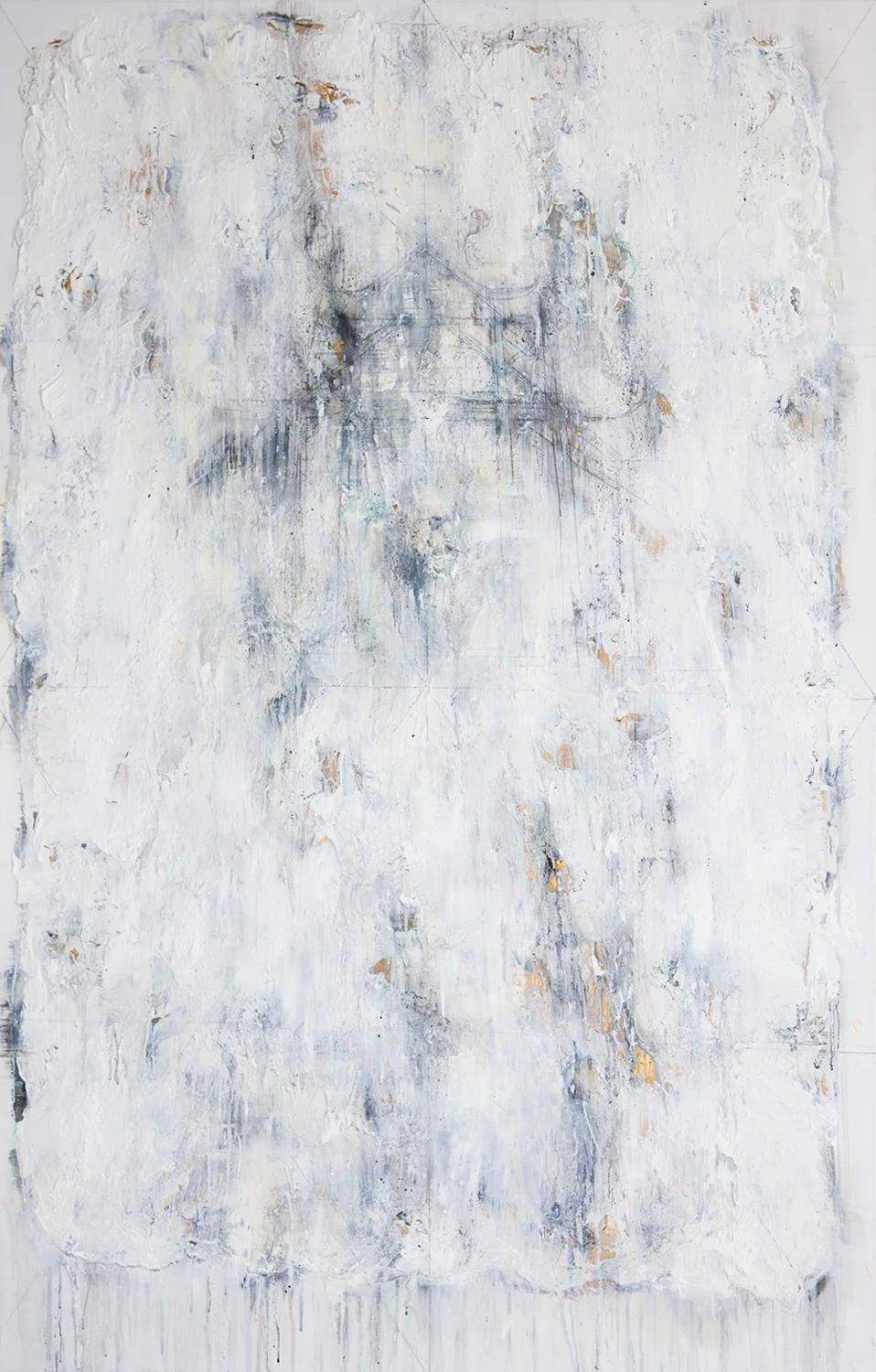  Foggy Days At The Lake #1, 2016, Mixed Media on Canvas, 140 x 90 cm, HA Manh Thang 