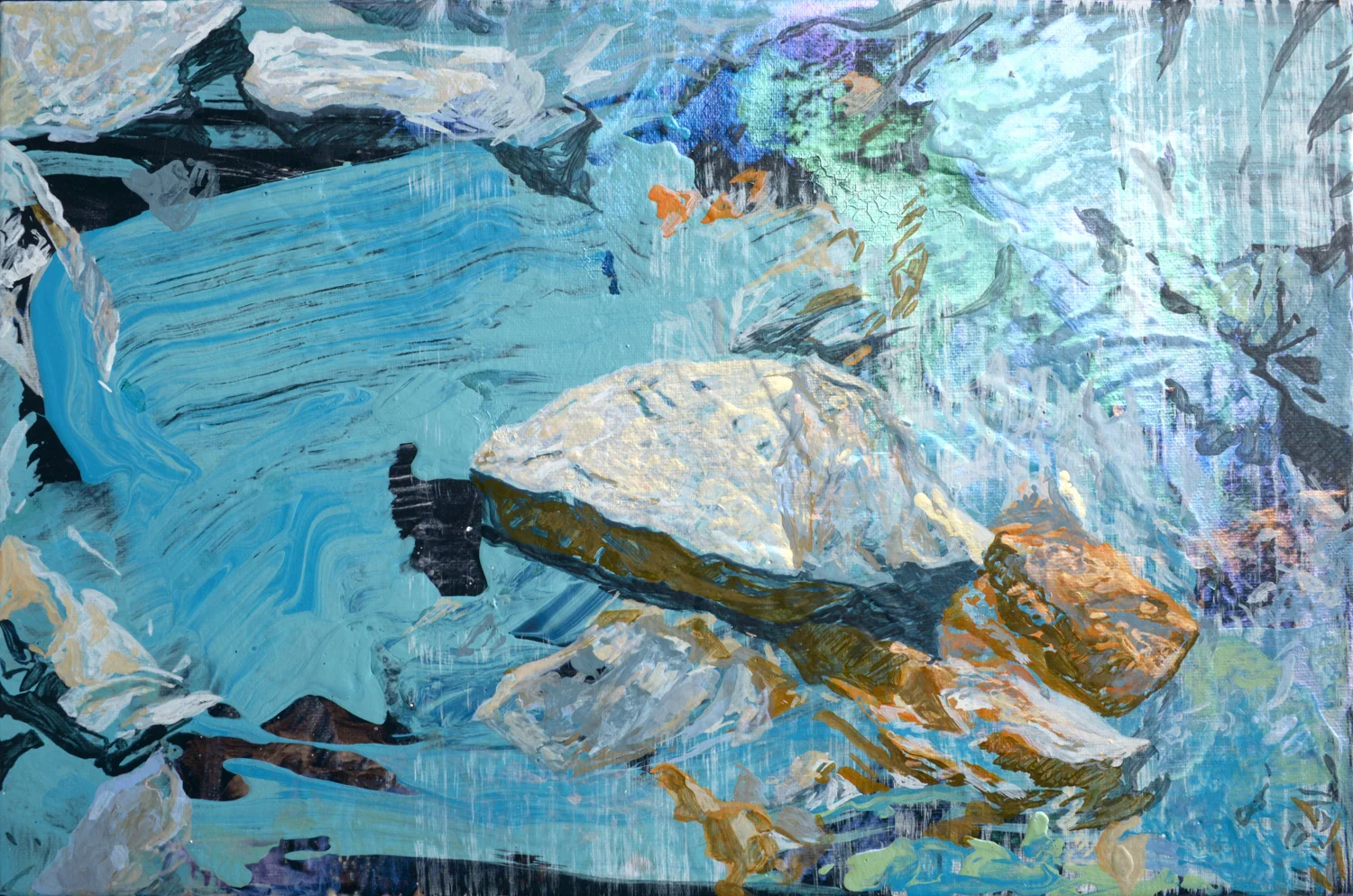 Ore | 礦石, 2015, Acrylic on Canvas, 33 x 50 cm, SHIU Sheng Hung | 許聖泓