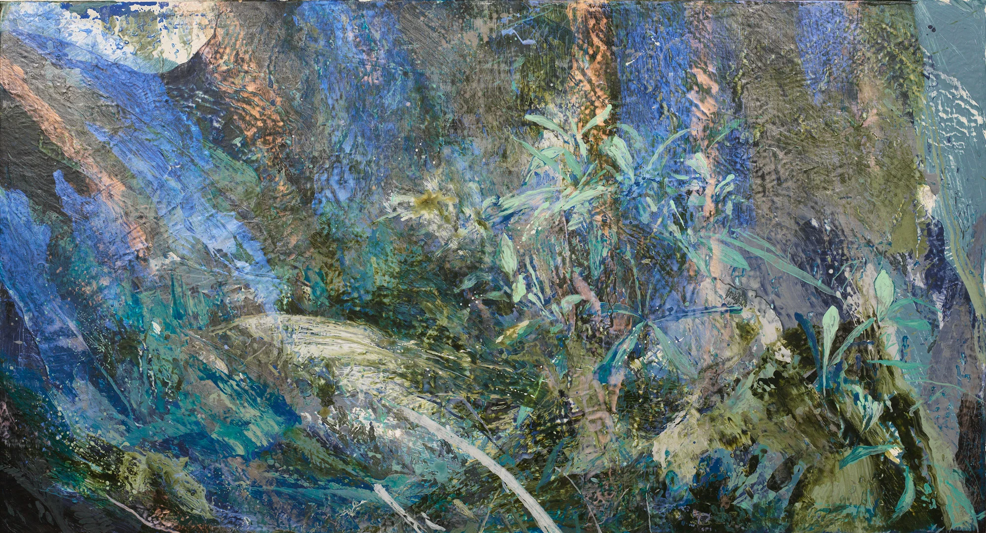 Forest #9 | 森林 #9, 2016, Acrylic on Canvas, 80 x 150 cm, SHIU Sheng Hung | 許聖泓