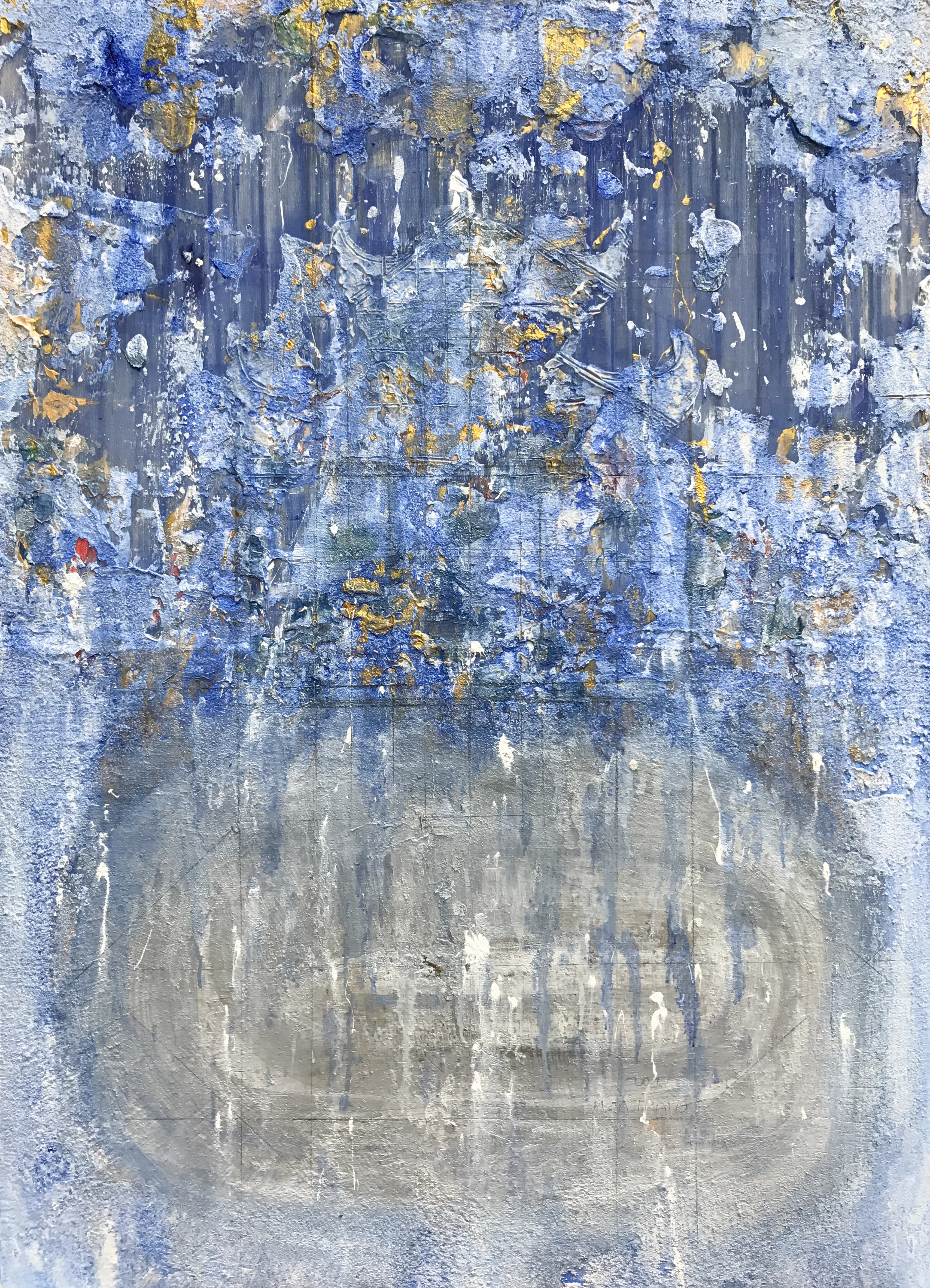 HA Manh Thang, Early Winter Morning #2, 2017, Oil and Acrylic on Silk and Canvas, 97 x 70 cm