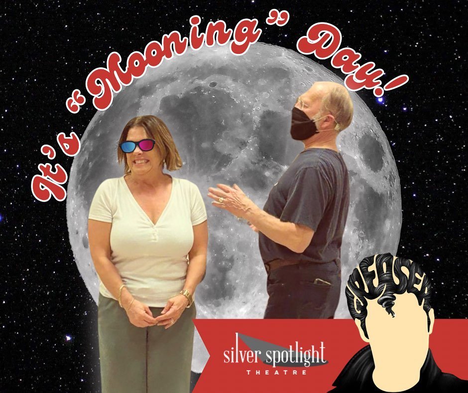 It&rsquo;s Mooning Day! 

The cast of Grease spend their day&rsquo;s mooning with excitement over todays solar eclipse (and for their quickly approaching opening night!) 

Will you be watching the eclipse today? 

⚡️ Silver Spotlight&rsquo;s GREASE 
