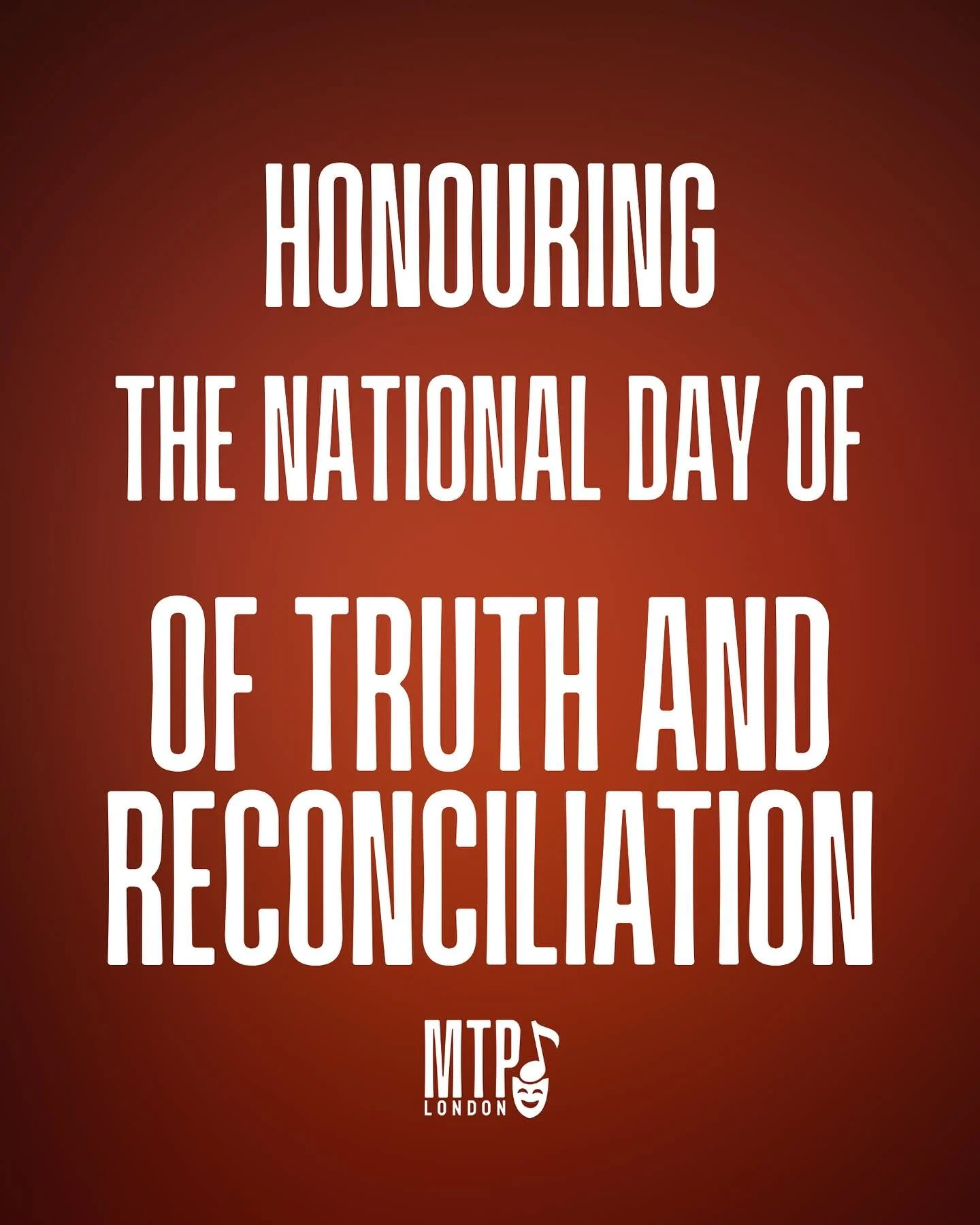 Today we take a moment to pause as we listen, reflect and learn. We at MTP honour the survivors and remember those who never came home. 🧡