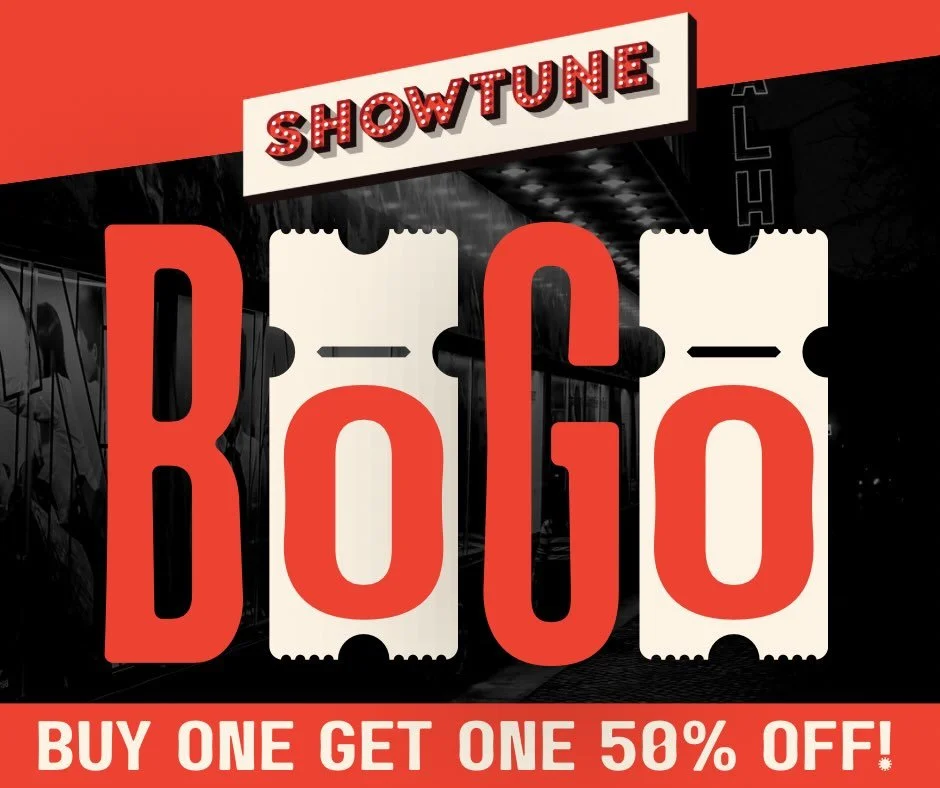 🎟️ It&rsquo;s BOGO time for SST&rsquo;s SHOWTUNE! 🎟️

Use code SHOWTUNE50 when perusing tickets online or over the phone to receive 50% off on your second ticket. 

Hurry! There are only 4 performances left! 

🎭 SST&rsquo;s SHOWTUNE 
🗓️ Now Playi