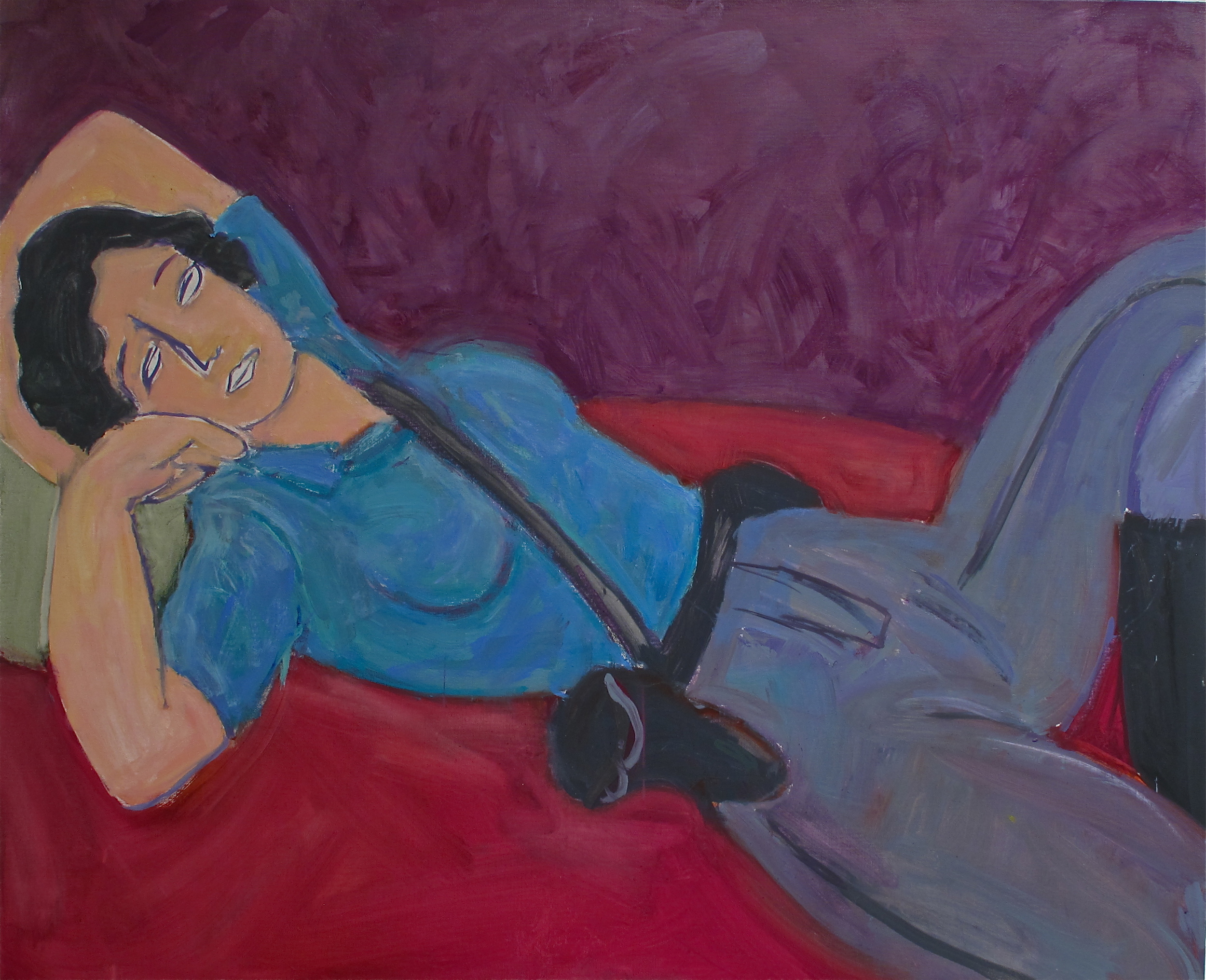  Cop Reclining 36”x44”  oil on canvas  2011 