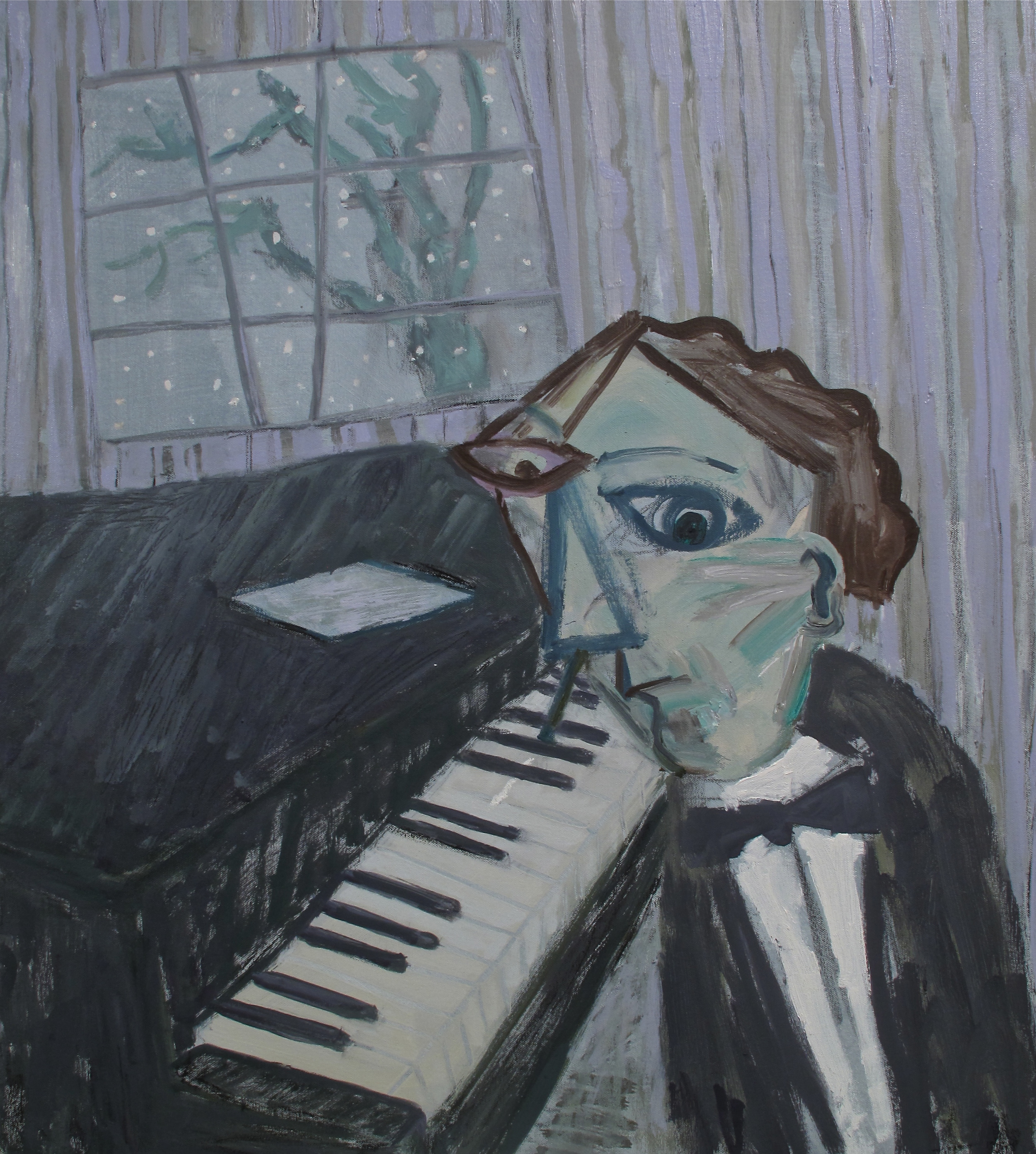  The Pianist 27”x24” oil on canvas 2011 