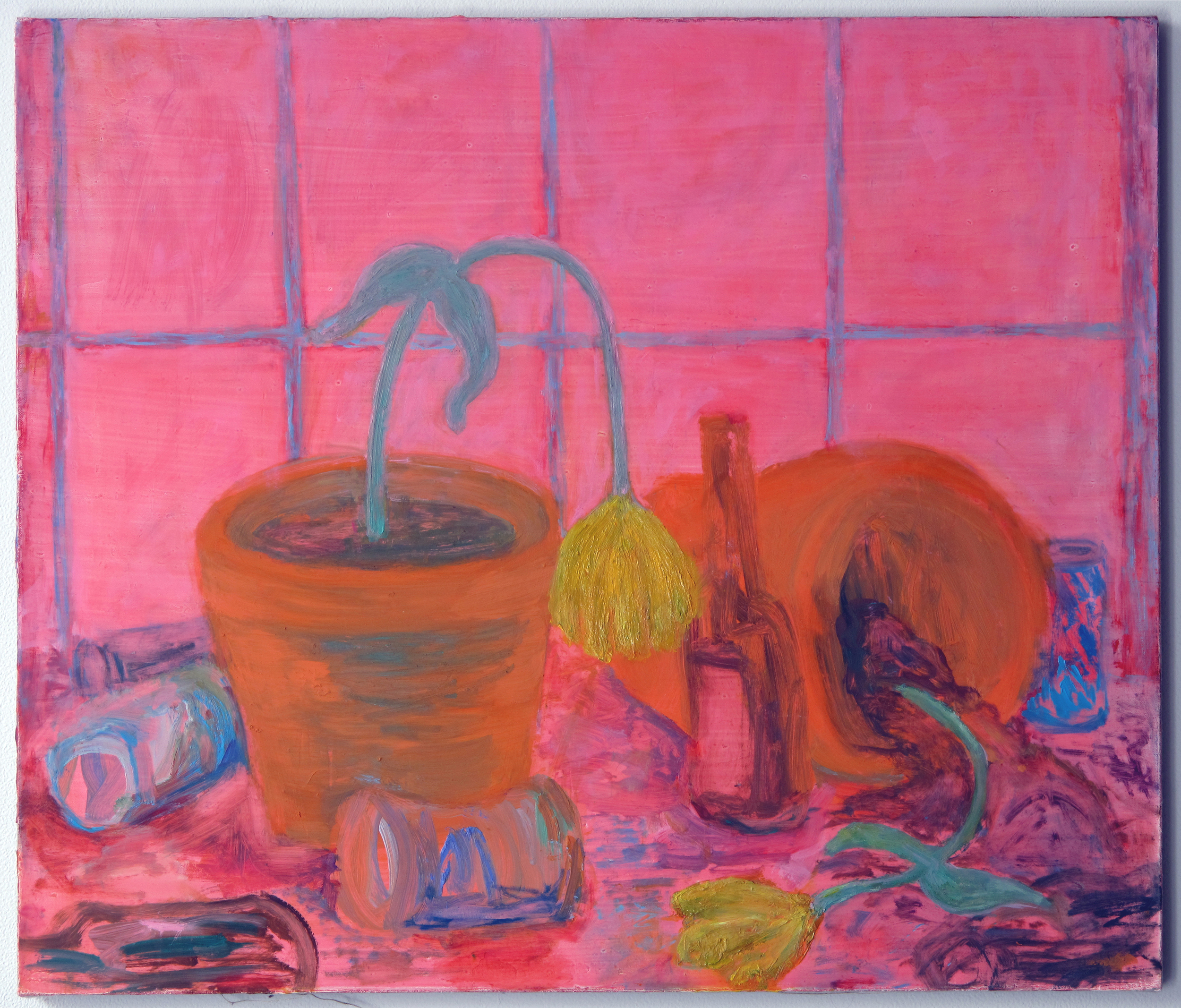   Pink Still Life oil on linen, 23" x 27" 2009  