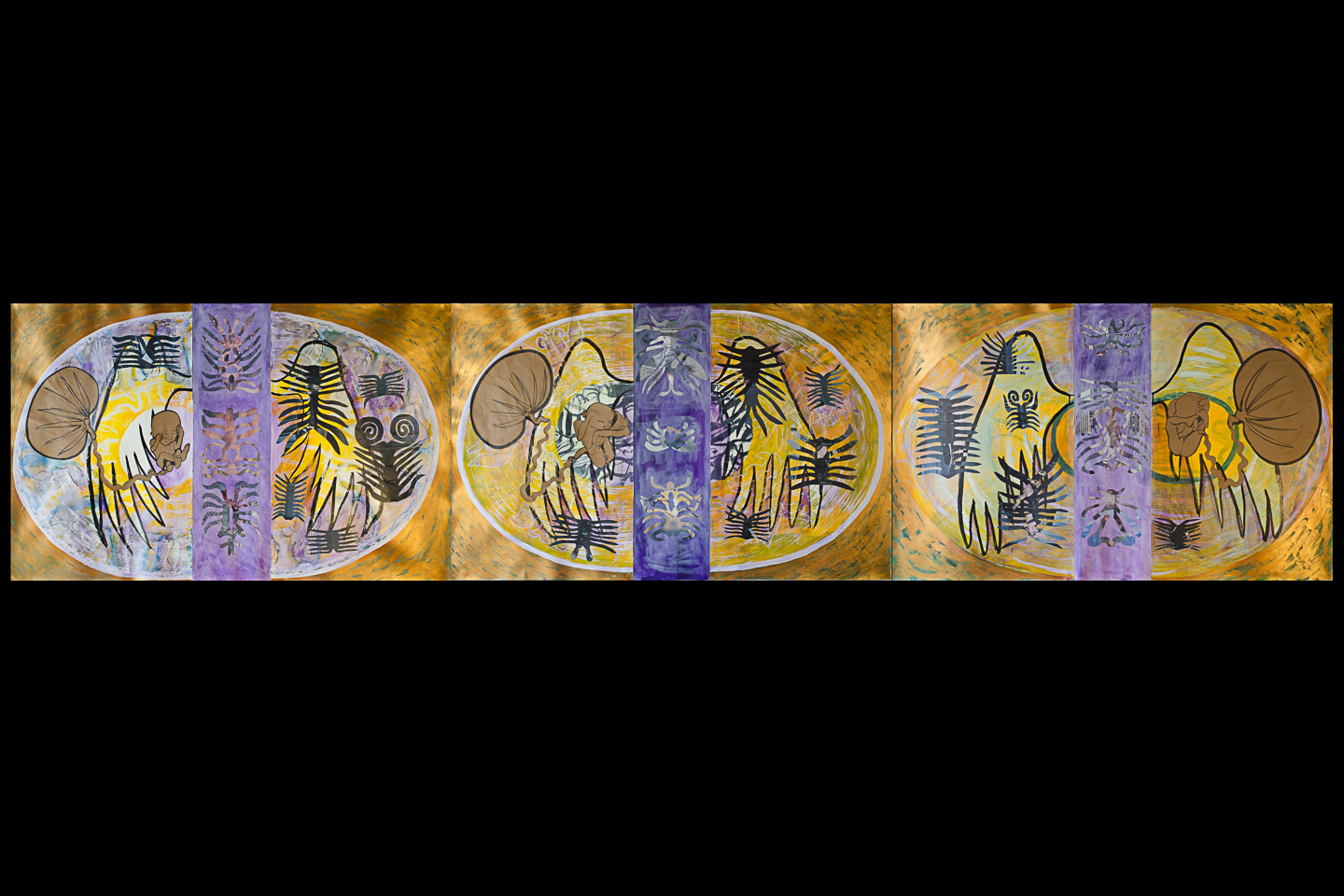 Past, Present, FutureTriptych - 183" x 38"