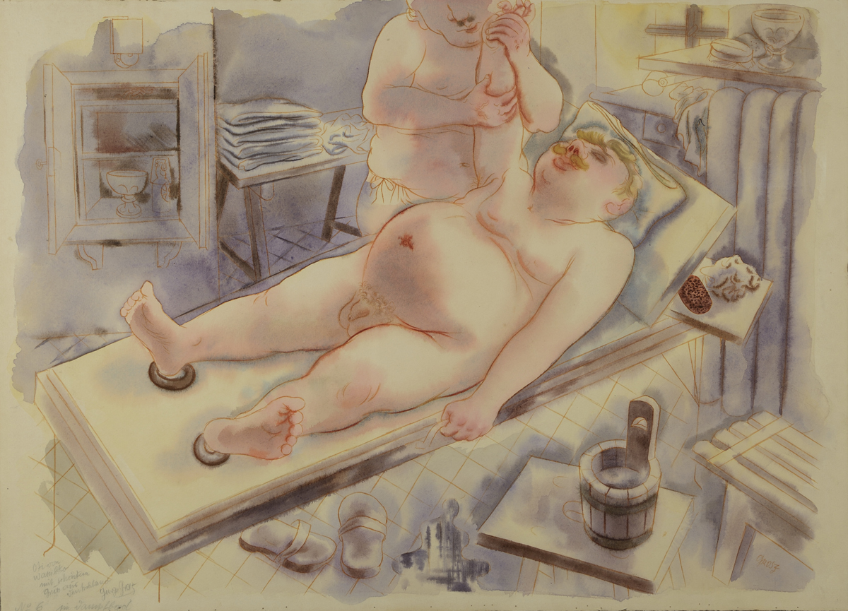 George Grosz - Sauna - 1930 - GALLERIA DE'FOSCHERARI.jpg