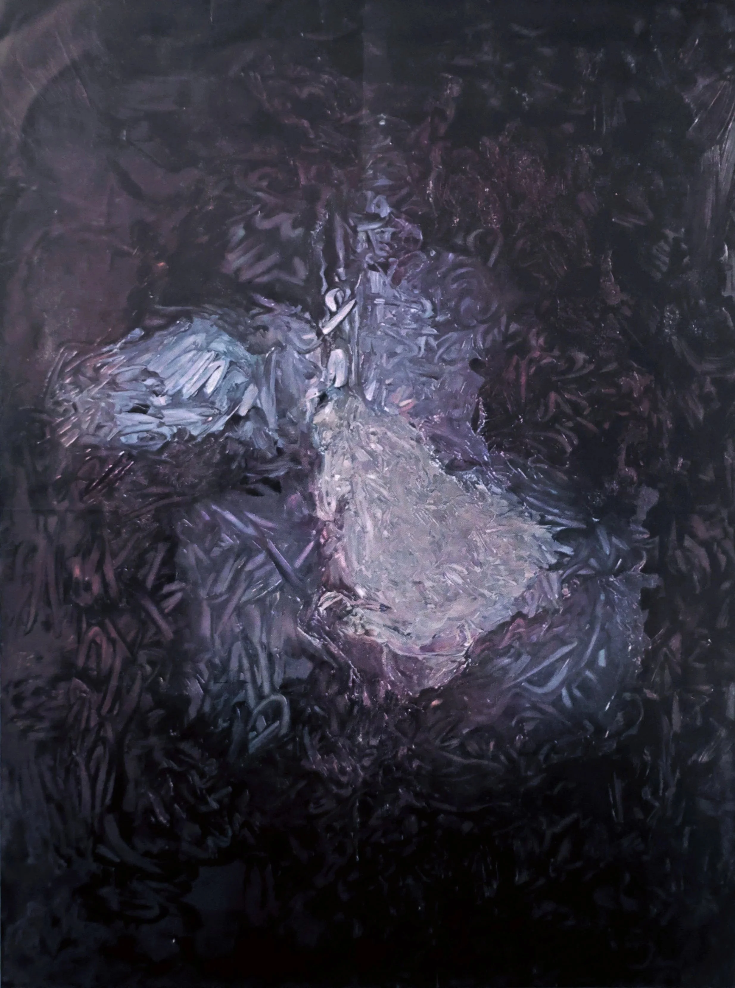 Vasco Bendini, Figura - olio su tela, 162 x 130, 1961